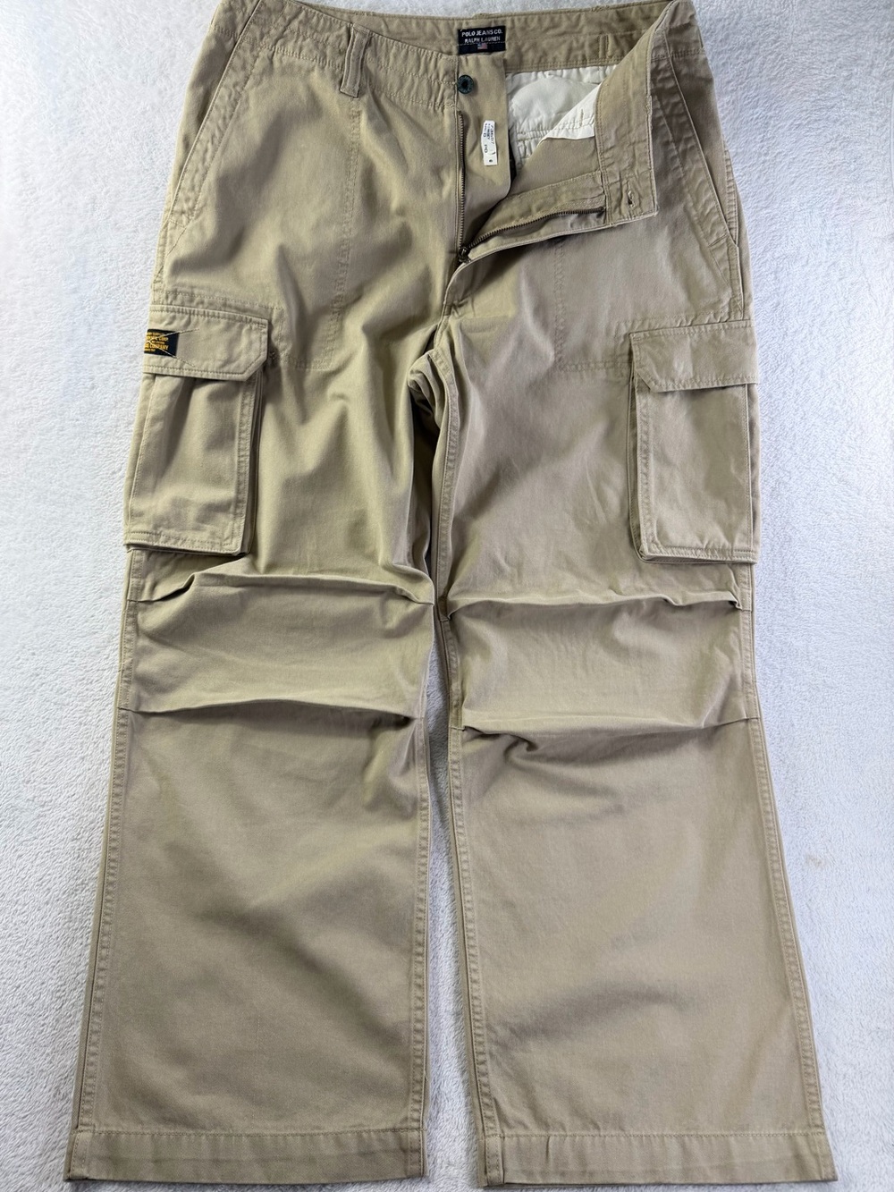 Polo Jeans Co Ralph Lauren Military Cargo Pants 38x30 Baggy